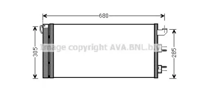 FT5406 AVA Радиатор кондиционера