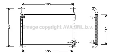 FTA5204 AVA Радиатор кондиционера