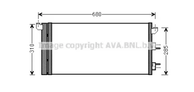 FTA5293 AVA Радиатор кондиционера