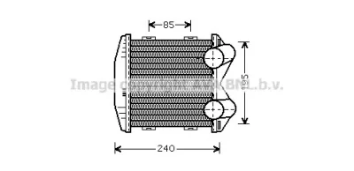 Интеркулер (радиатор интеркулера) AVA MC4003