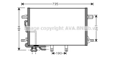 MS5307 AVA Радиатор кондиционера