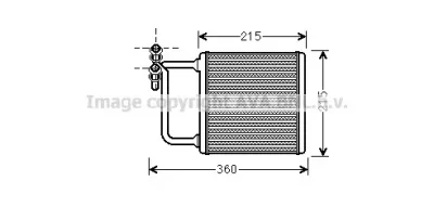 Радиатор отопителя салона AVA MS6470