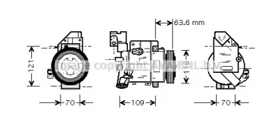 MSK075 AVA Компрессор кондиционера