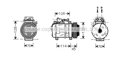 MSK278 AVA Компрессор кондиционера