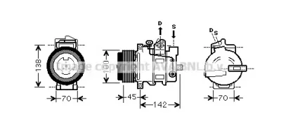 MSK430 AVA Компрессор кондиционера