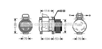 MSK583 AVA Компрессор кондиционера