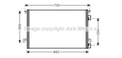 OL5457 AVA Радиатор кондиционера