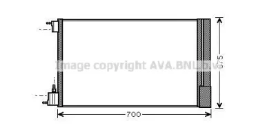 OL5478D AVA Радиатор кондиционера