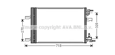 OL5500 AVA Радиатор кондиционера