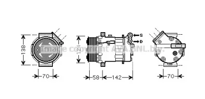 OLK465 AVA Компрессор кондиционера