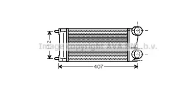 PE4332 AVA Интеркулер (радиатор интеркулера)
