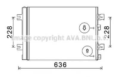 RT5467 AVA Радиатор кондиционера