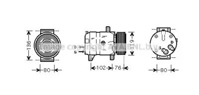 RTK069 AVA Компрессор кондиционера