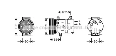 RTK367 AVA Компрессор кондиционера