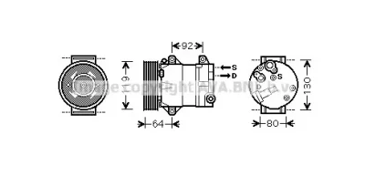 RTK429 AVA Компрессор кондиционера