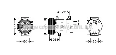 RTK440 AVA Компрессор кондиционера