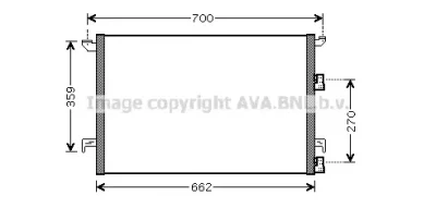 SB5058D AVA Радиатор кондиционера