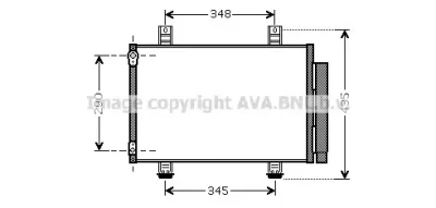 SZA5087 AVA Радиатор кондиционера