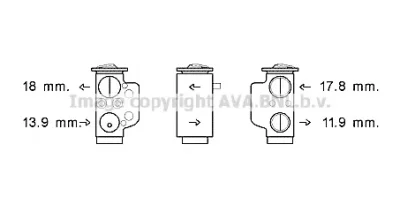 VW1367 AVA Расширительный клапан кондиционера