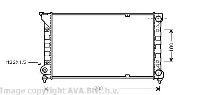 VW2066 AVA Радиатор охлаждения двигателя