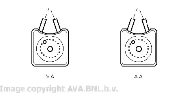 масляный радиатор двигателя AVA VW3106