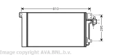 VW5236 AVA Радиатор кондиционера