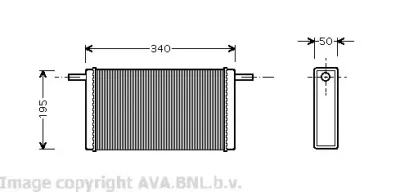 Радиатор отопителя салона AVA VW6068