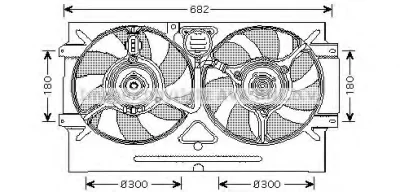 VW7518 AVA Вентилятор охлаждения радиатора