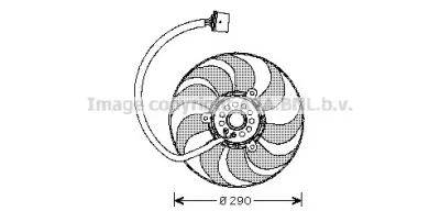 VW7522 AVA Вентилятор охлаждения радиатора