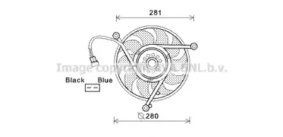 VW7531 AVA Вентилятор охлаждения радиатора