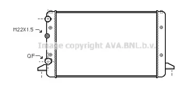 VWA2121 AVA Радиатор охлаждения двигателя