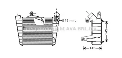 Интеркулер (радиатор интеркулера) AVA VWA4213