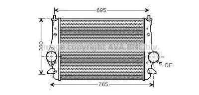 Интеркулер (радиатор интеркулера) AVA VWA4251