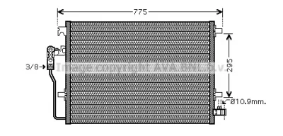Радиатор кондиционера AVA VWA5277D