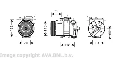 VWK240 AVA Компрессор кондиционера