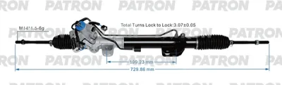 Зубчатая рейка, рулевой механизм PATRON PSG1046