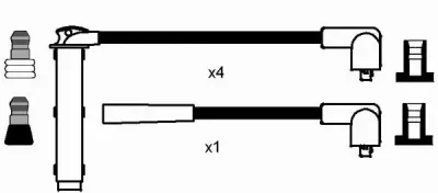 Комплект проводов зажигания NGK 0890