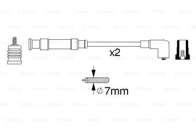 0 356 912 806 BOSCH Комплект проводов зажигания