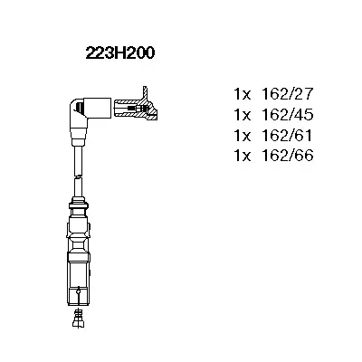 223H200 BREMI Комплект проводов зажигания