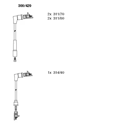 300/429 BREMI Комплект проводов зажигания