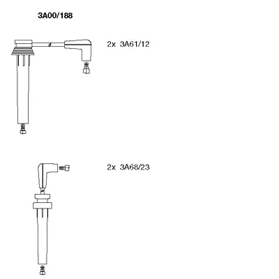 3A00/188 BREMI Комплект проводов зажигания