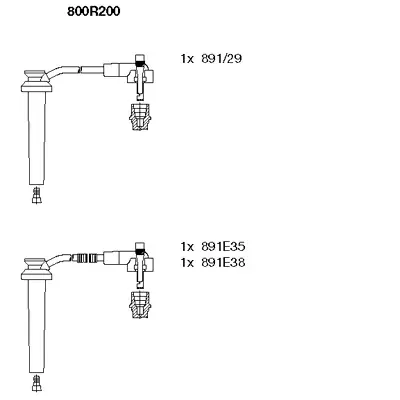 Комплект проводов зажигания BREMI 800R200