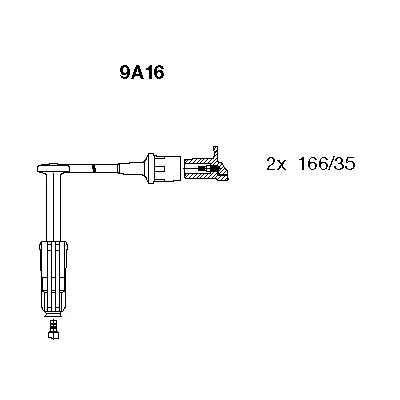 9A16 BREMI Комплект проводов зажигания