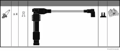 J5380905 HERTH+BUSS Комплект проводов зажигания