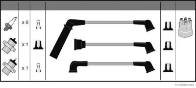 J5385021 HERTH+BUSS Комплект проводов зажигания
