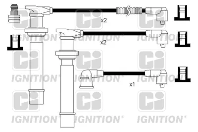 XC1223 QUINTON HAZELL Комплект проводов зажигания
