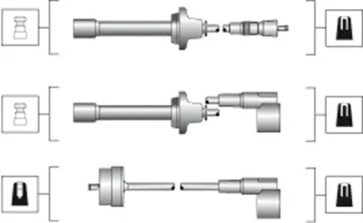 941045250512 MAGNETI MARELLI Комплект проводов зажигания