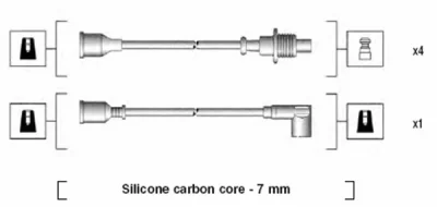 941135140702 MAGNETI MARELLI Комплект проводов зажигания