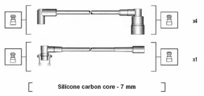 941215160801 MAGNETI MARELLI Комплект проводов зажигания