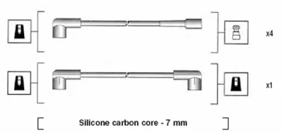 941245020809 MAGNETI MARELLI Комплект проводов зажигания
